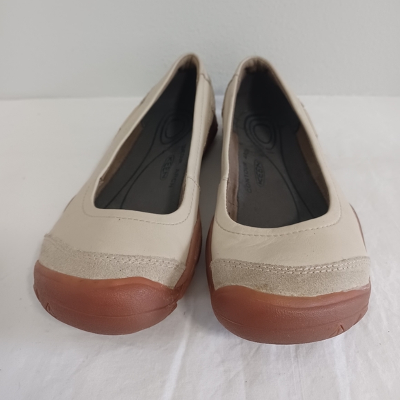 Keen Rivington ballerina shoes footwear cream/tan size 5 - Picture 2 of 11